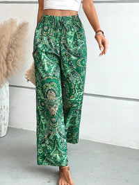 Savannah Boho Paisley Printed Wide Leg Pants