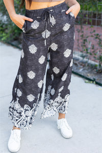 Gabriella Boho Pants- Black