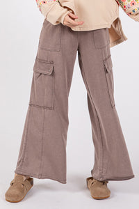 Teresa Knit Mineral Wash Wide Leg Pants