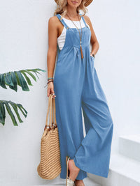 Wide Strap Pocket Overalls