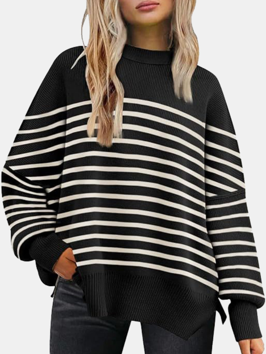 Turtle Neck Knit Sweater