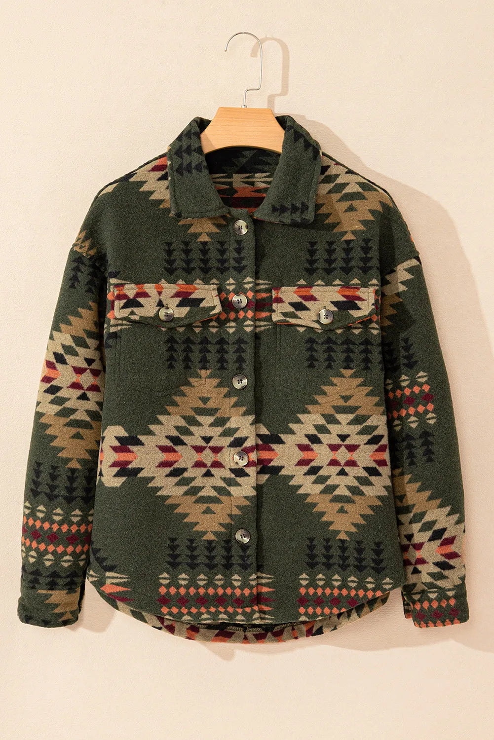 Pocketed Southwest Pattern Jacket