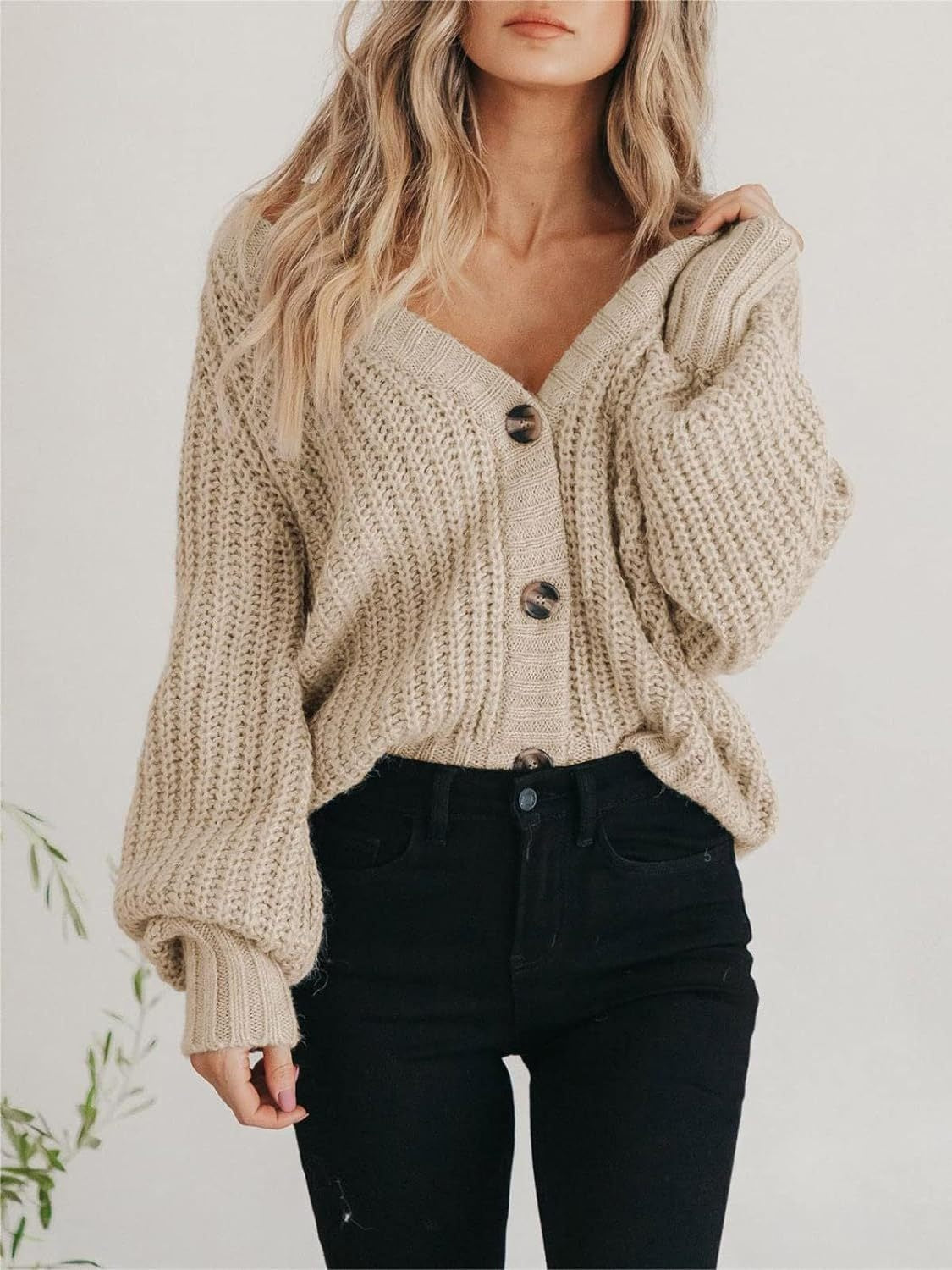 Button Up Knit Cardigan