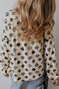 Boho Printed Blouse- White