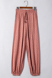 Hazel Boho Floral Printed Jogger Pants