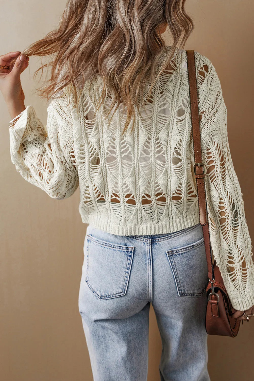 Long Sleeve Knit Cover Up