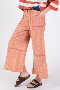 Teresa Mineral Washed Wide Leg Pants