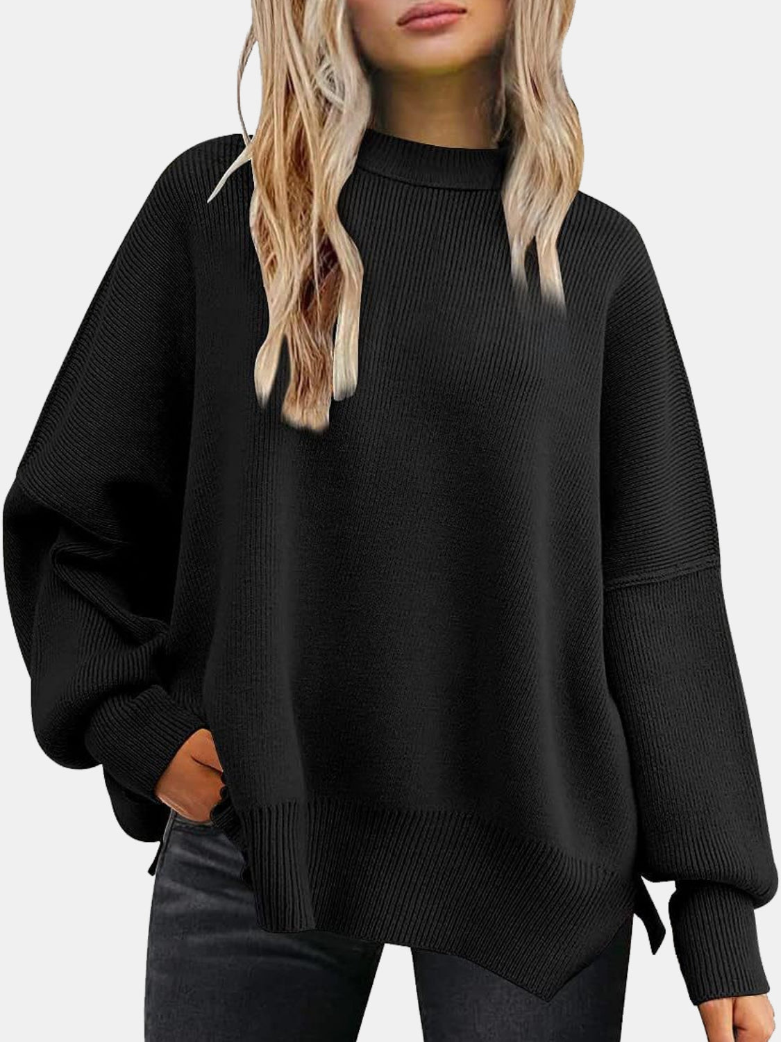 Turtle Neck Knit Sweater