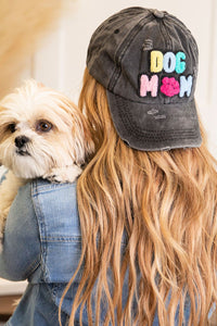 DOG MAMA Baseball Cap- Black