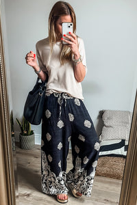 Gabriella Boho Pants- Black