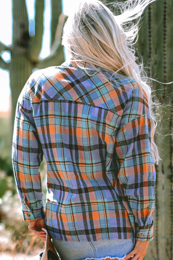 Vintage Flannel Shirt- Orange