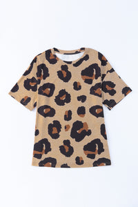 Leopard Print Oversized T Shirt