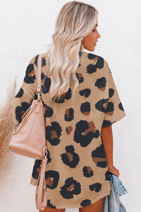 Leopard Print Oversized T Shirt