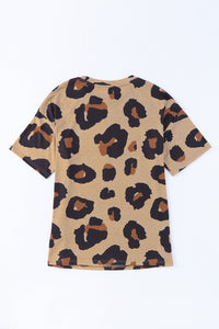 Leopard Print Oversized T Shirt