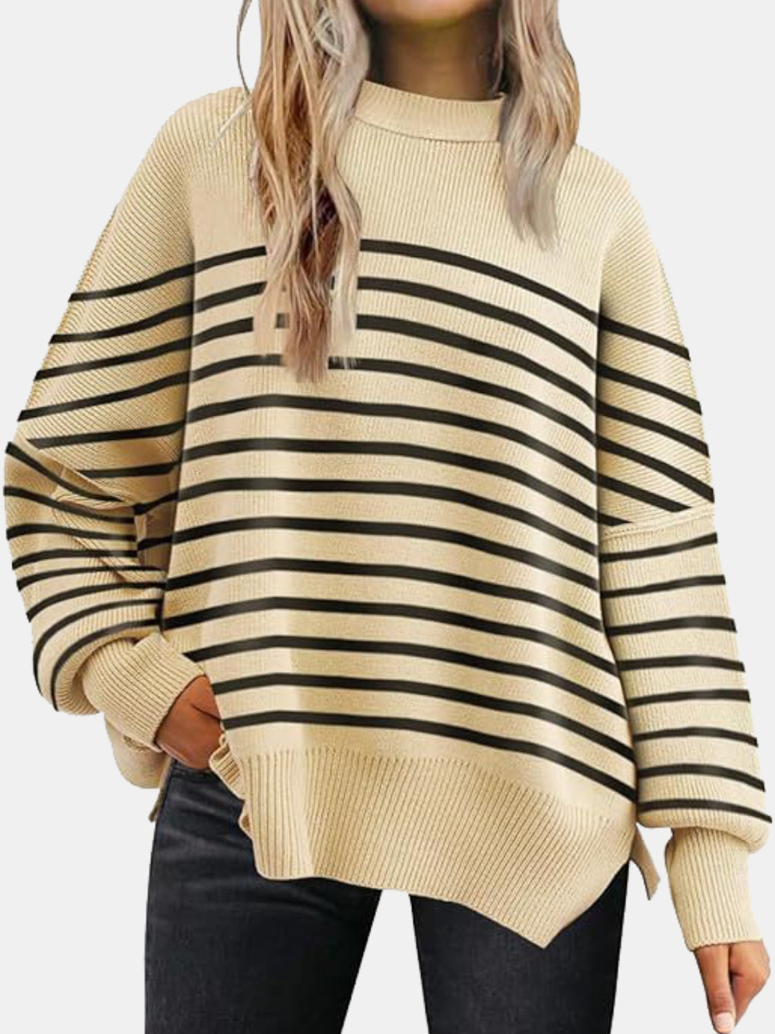 Turtle Neck Knit Sweater