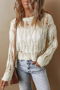 Long Sleeve Knit Cover Up