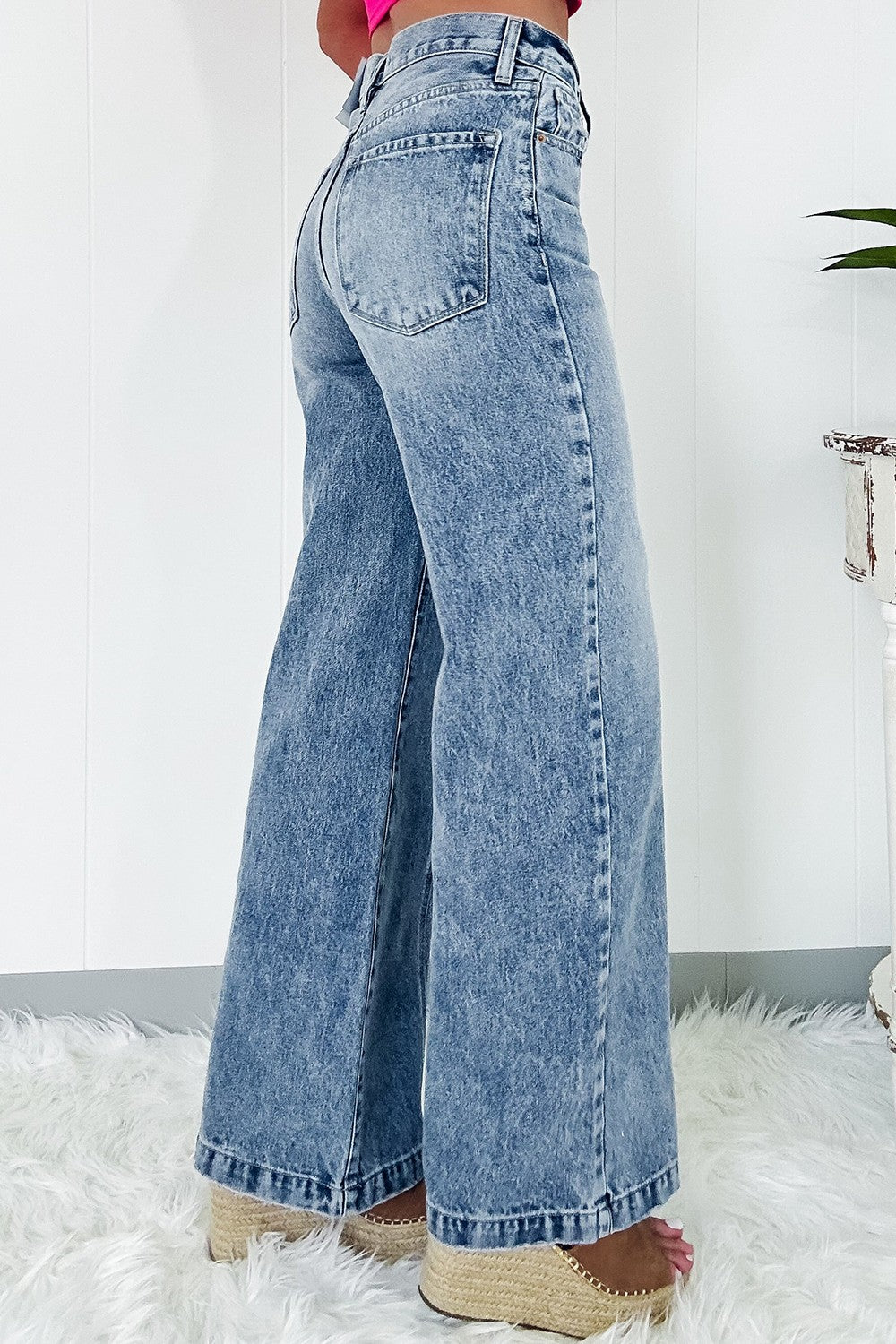 Frankie High Waist Wide Leg Jeans