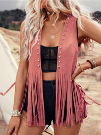 Fringe Studded Vest