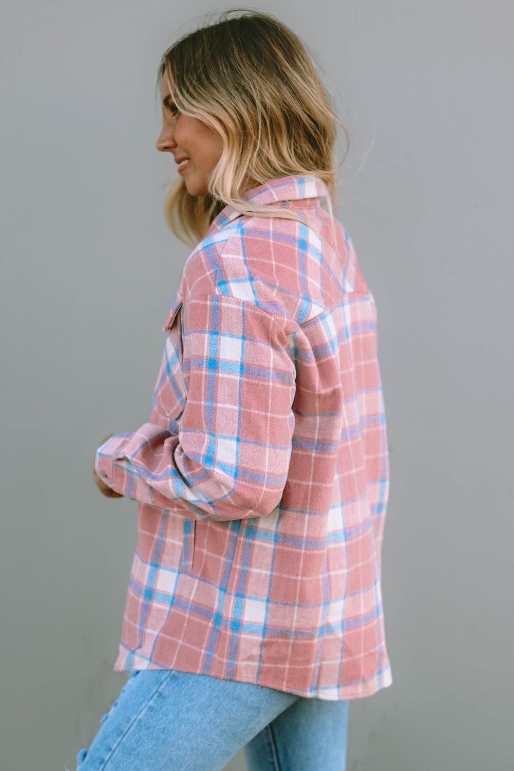 Flannel Shirt- Pink