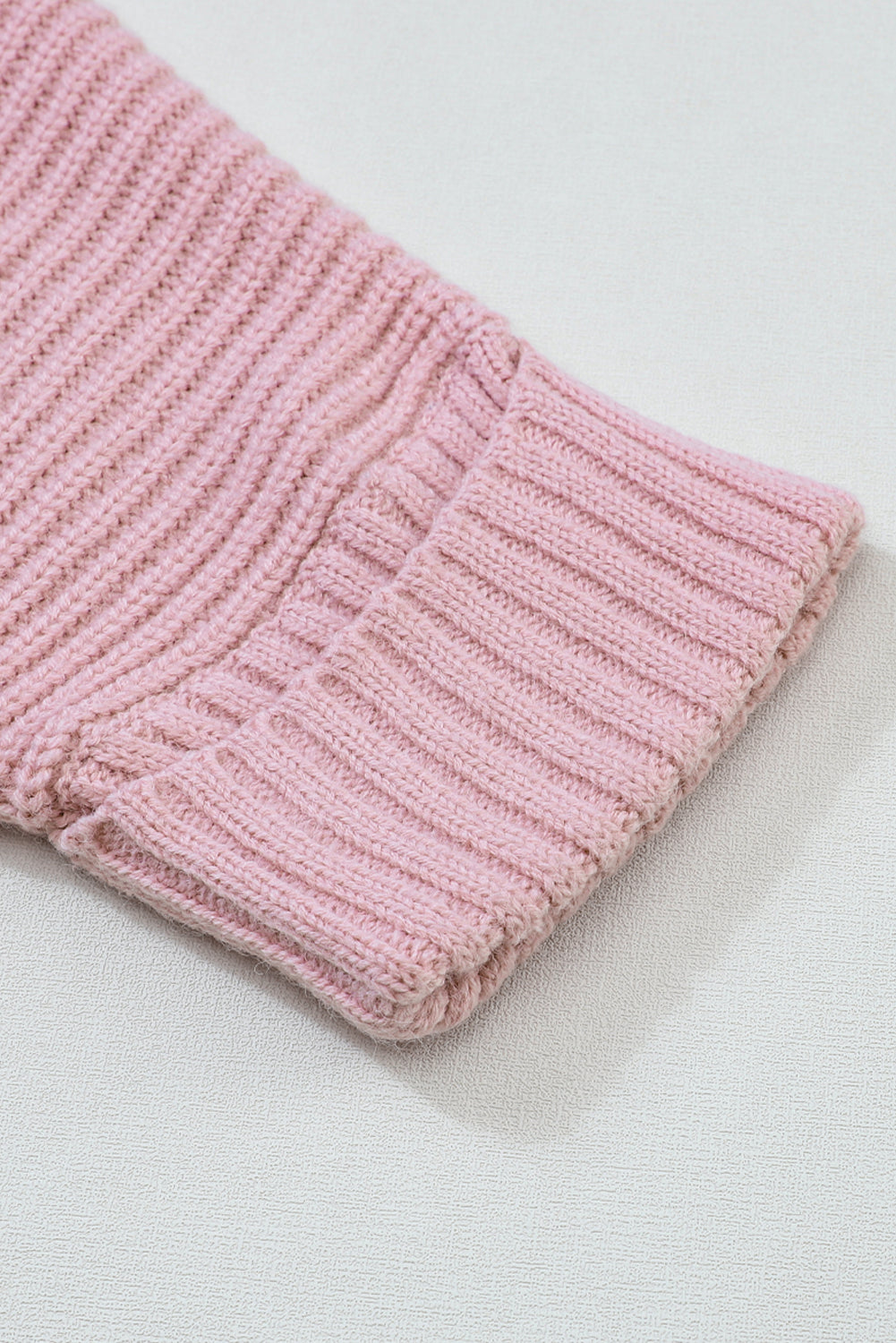 Oversized Knit Cardigan- Pink