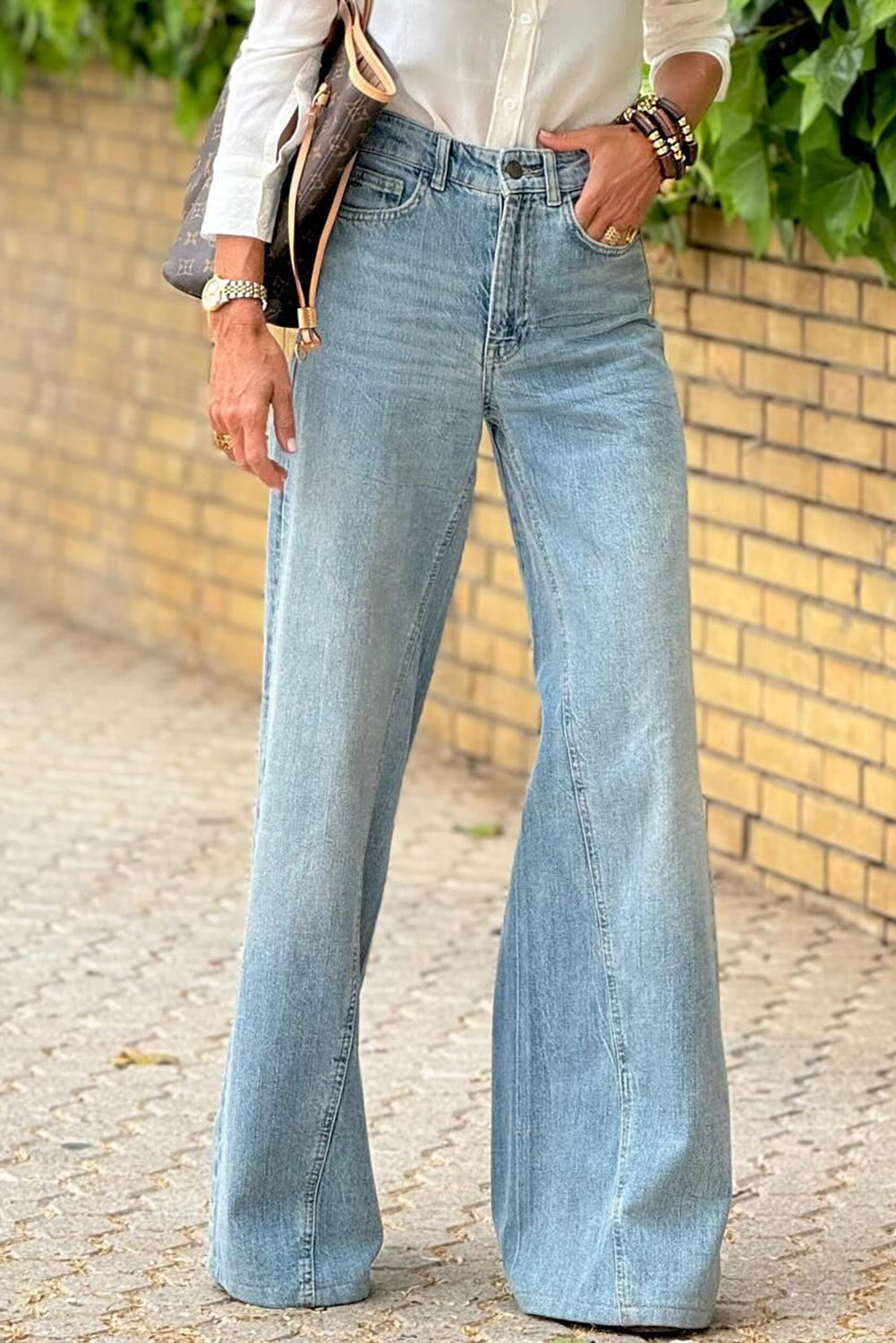 Phoebe Extra Wide Leg High Waist Long Jeans