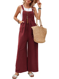 Wide Strap Pocket Overalls