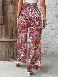 Savannah Boho Paisley Printed Wide Leg Pants