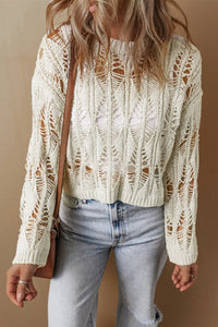 Long Sleeve Knit Cover Up