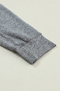 Drawstring Jogger Sweatpants- Heather Gray