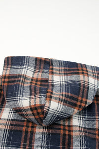 Plaid Sherpa Lined Hooded Shacket