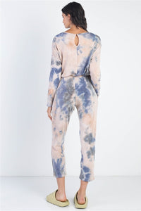 Tie-Dye Long Sleeve Jumpsuit