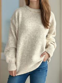 Round Neck Long Sleeve Sweater