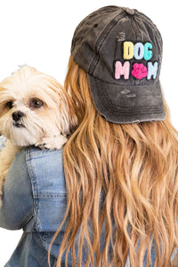 DOG MAMA Baseball Cap- Black