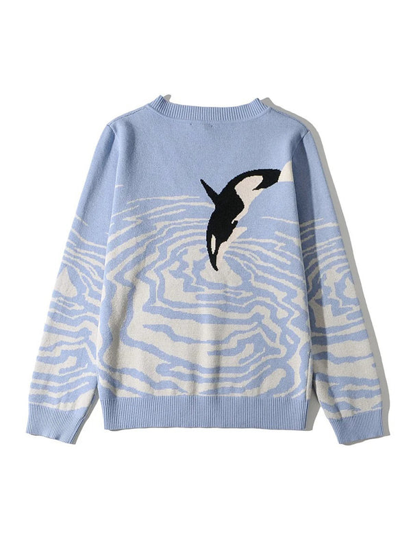 Orca V-Neck Long Sleeve Sweater