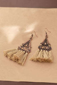 Boho Triangle Fringe Earrings