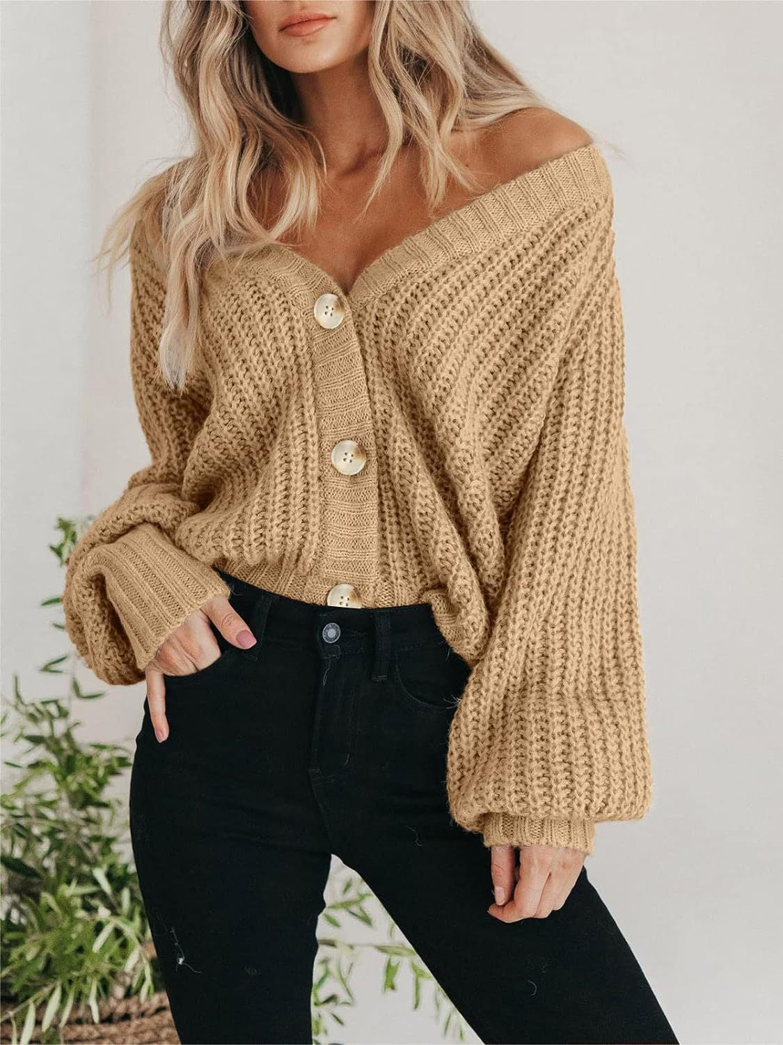 Button Up Knit Cardigan