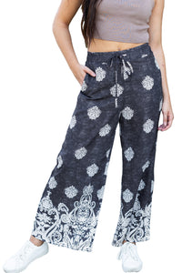 Gabriella Boho Pants- Black