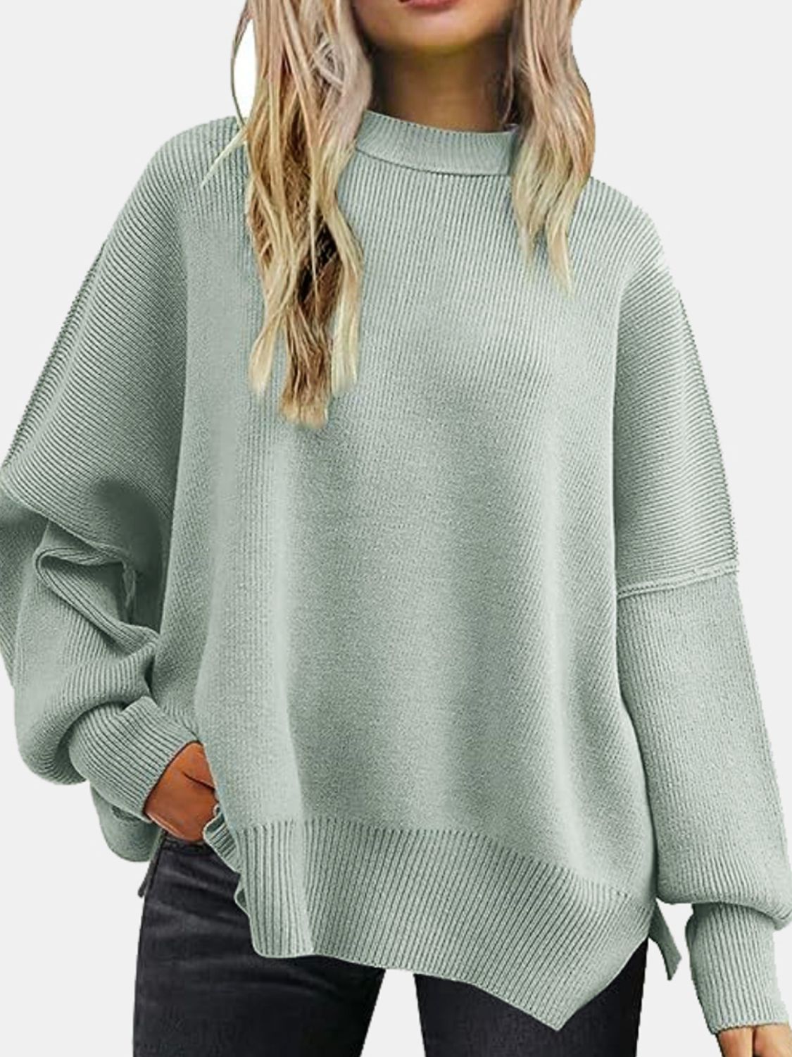 Turtle Neck Knit Sweater