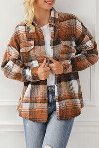 Flannel Shirt- Brown/orange