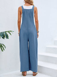 Wide Strap Pocket Overalls