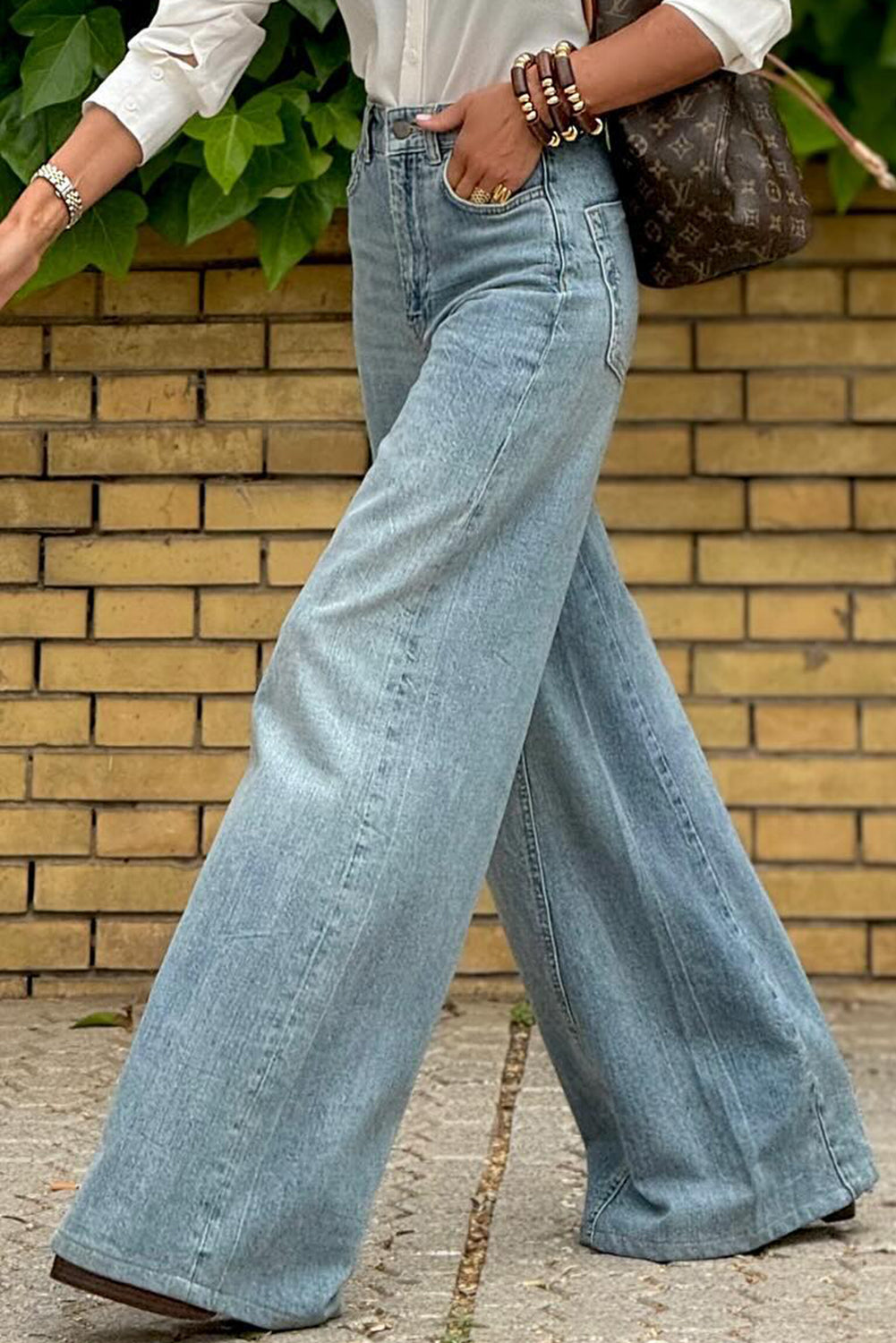 Phoebe Extra Wide Leg High Waist Long Jeans