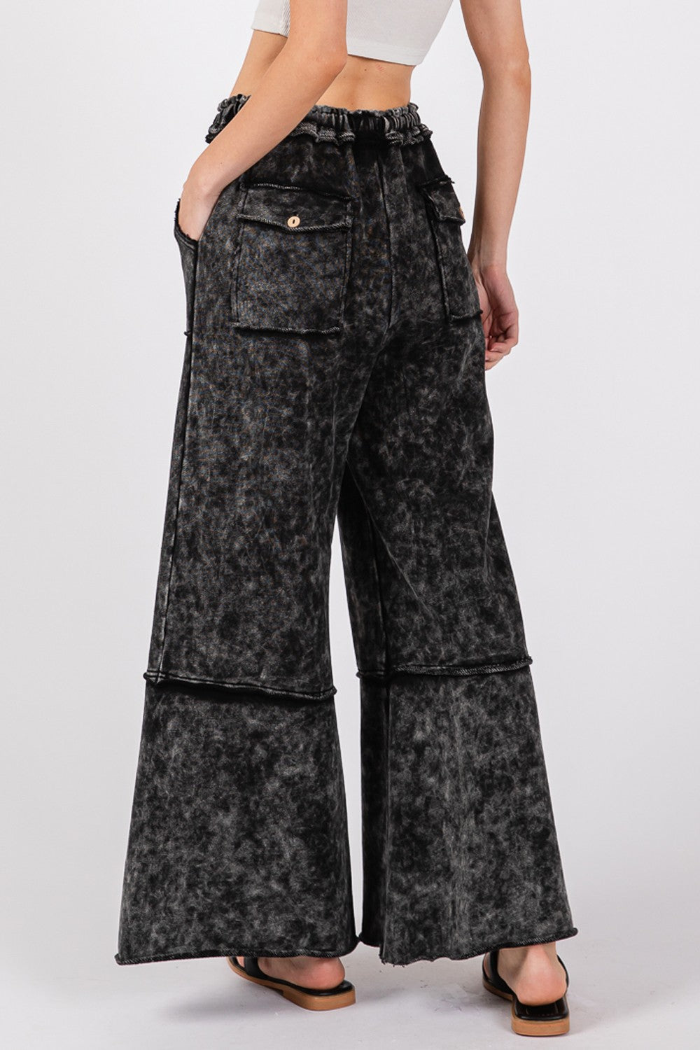 Teresa Mineral Washed Wide Leg Pants