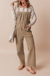 Corduroy Overall- Khaki