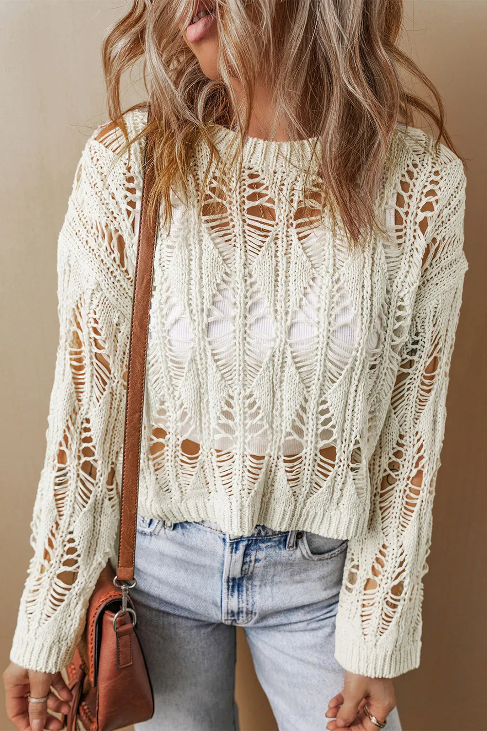 Long Sleeve Knit Cover Up