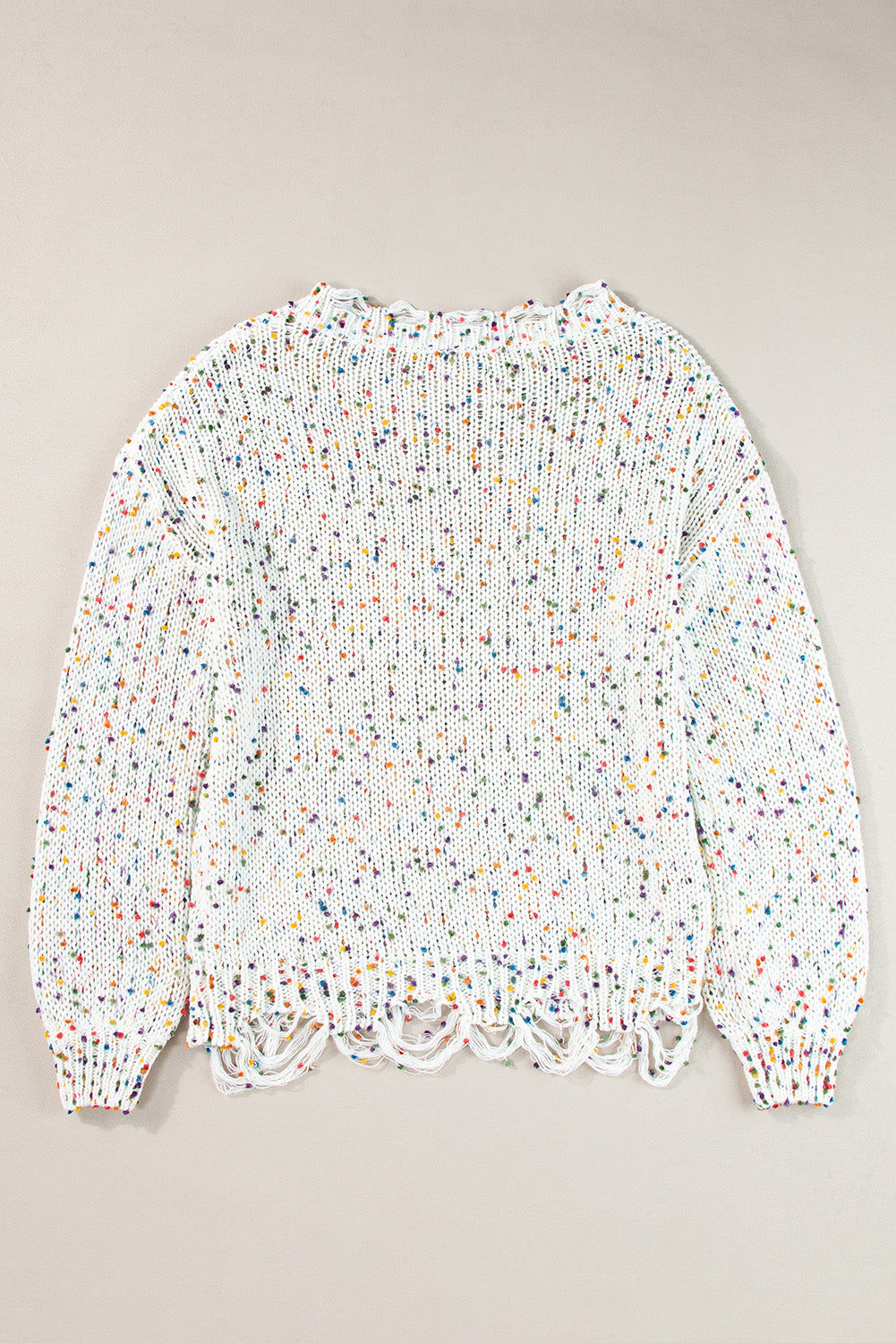 Dropped Shoulder Sweater- Confetti