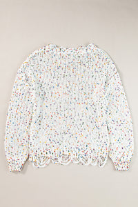 Dropped Shoulder Sweater- Confetti