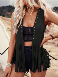 Fringe Studded Vest