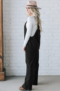 Corduroy Overall- Black