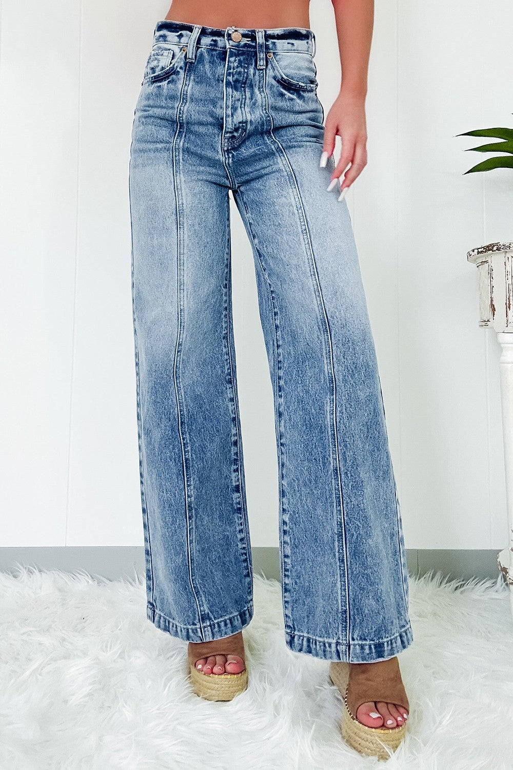 Frankie High Waist Wide Leg Jeans