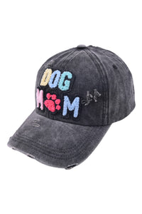 DOG MAMA Baseball Cap- Black